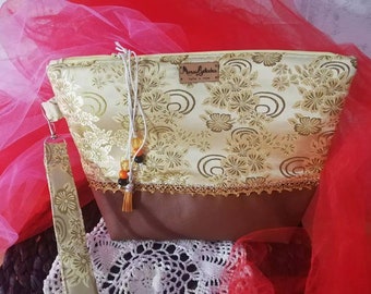 Handtasche, Handtasche, Partytasche, Partytasche, Goldene Clutch, Puppentasche, XL Handtasche