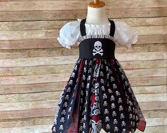 Rose Pirate dress, Pirate, girls Pirate dress. Pirate costume, Ren fair dress. pirate night. cruise wear.