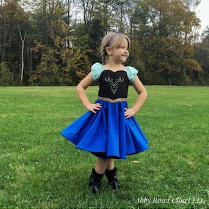 Anna dress, princess dress , princess Anna dress, Anna costume, frozen dress