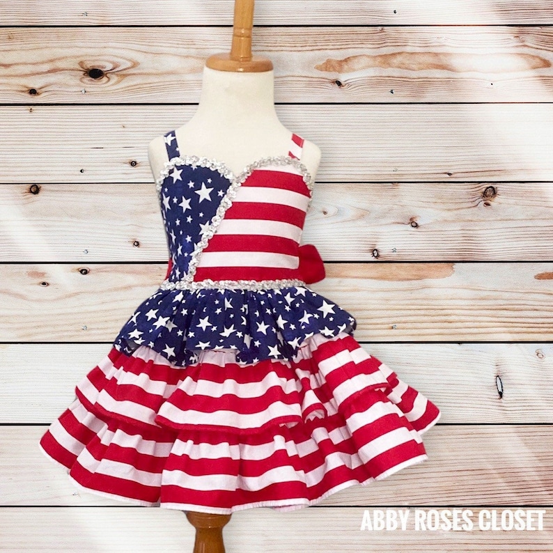 Forth of July dress ,4th of July Dress , Patriotic dress red white and blue dress, Patriotic outfit 