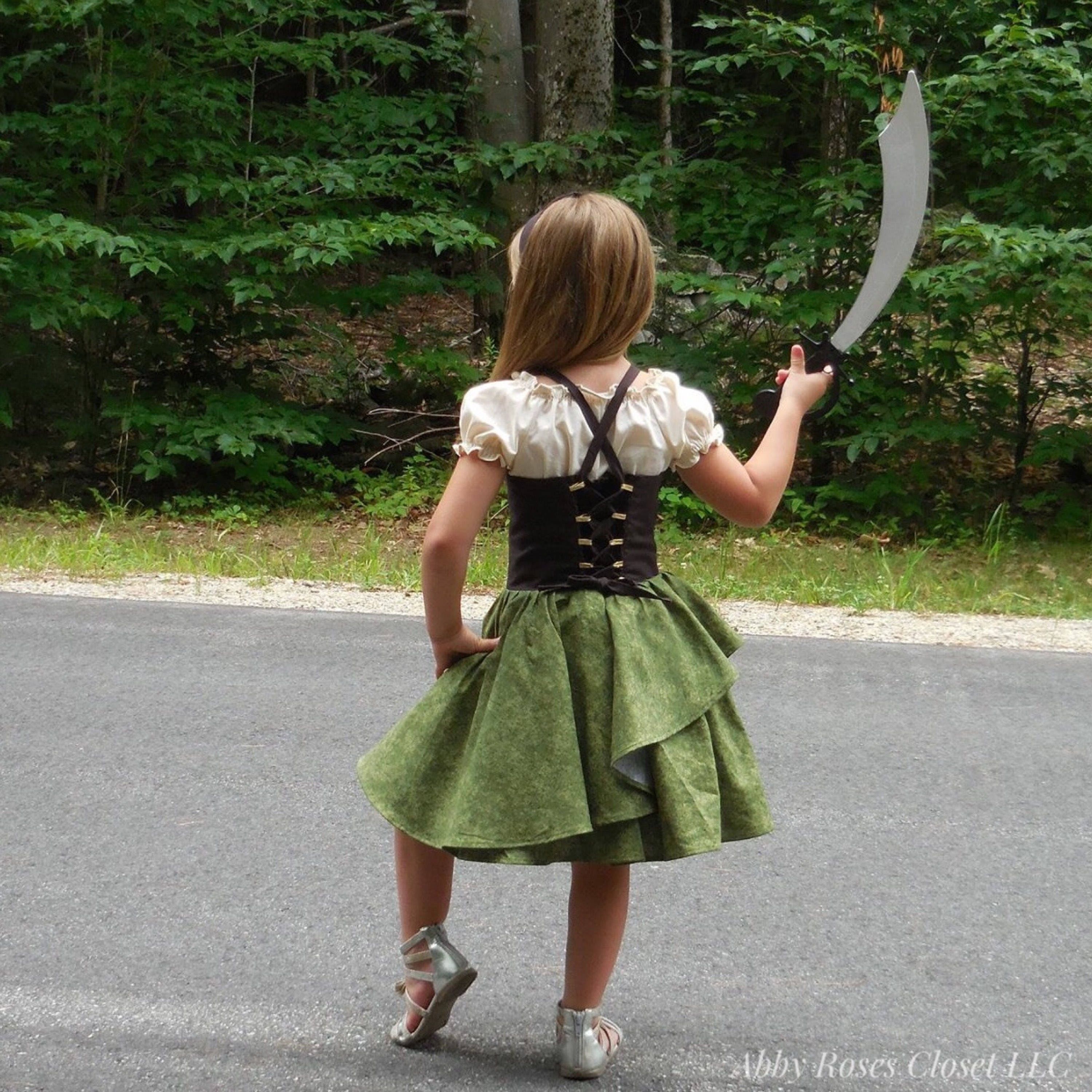 green pirate dress Dare Fashion Corsair Pirate Costume with Elektra Top, Envy S main image 0