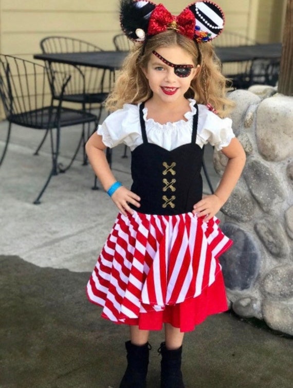 Girls Pirate Captain Costume Red Child Girls Pirate Captain Costume Red Child