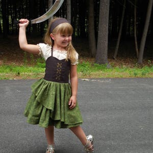 Pirate dress , Pirate Fairy dress, girls Pirate dress . Pirate fairy costume ,renaissance pirate dress