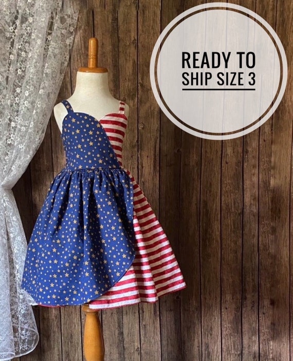 READY TO SHIP size 3 Fourth of July dress ,4th of July Dress, Patriotic outfit.pageant dress,red,white and blue dress READY TO SHIP size 3 Fourth of July dress ,4th of July Dress, Patriotic outfit.pageant dress,red,white and blue dress