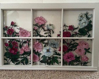 Peony Window SOLD