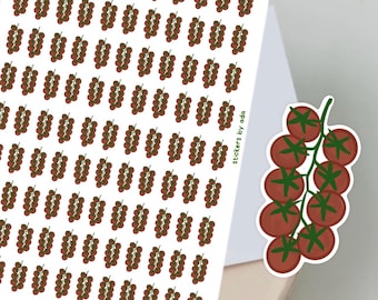 Mini Cherry Tomatoes Stickers, Planner Stickers, Gardener Gift, Allotment management