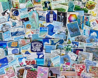 Japanse postzegels — Vintage en nieuwe JPN-postzegels voor knutselen en verzamelen, NIPPON, gebruikte postzegels