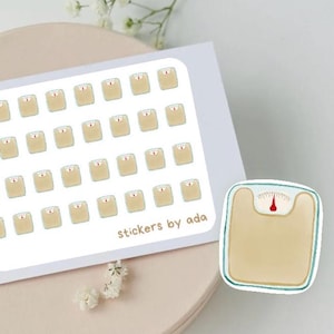 Autocollants pour agenda mini balance : suivi de perte de poids, journal intime, scrapbooking