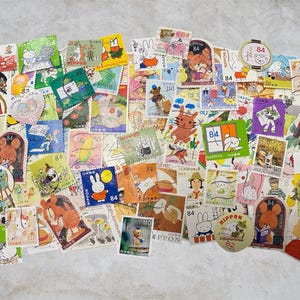 Japan Postage Stamps – Cute Character Lot – No Duplicates