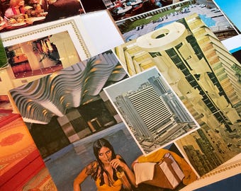 Vintage Hotel Motel Postcard Lot: Retro USA Road Trip Ephemera