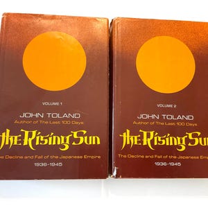 WWII History: The Rising Sun by John Toland - Vintage Military Memoir Set