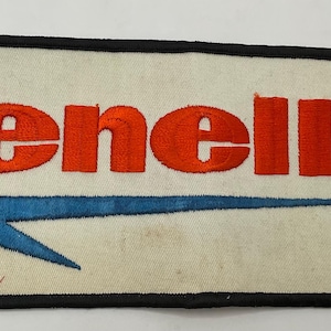 Vintage Benelli Motorradjacke Rückenaufnäher Italienischer Café Racer Löwe Lorbeerkranz