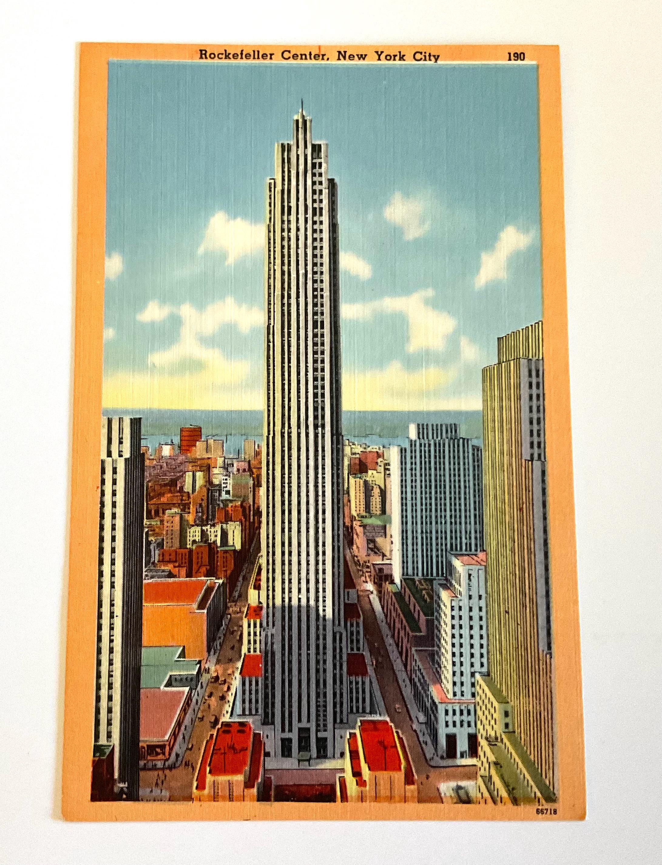 ヴィンテージ ロックフェラー センター ポストカード: 1930 年代の