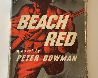 Beach Red Première édition : roman sur la Seconde Guerre mondiale de 1945 avec jaquette gravée