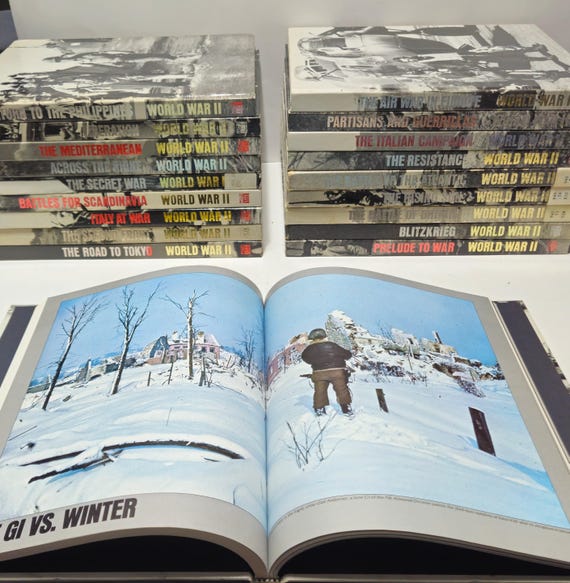 Time-life World War II Series – Silver-spine Hardcover History