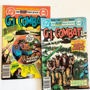 Vintage G.I. Combat Comic Lot: Haunted Tank, Joe Kubert Covers