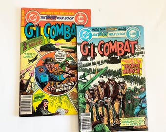 Vintage G.I. Combat Comic Lot: Haunted Tank, Joe Kubert Covers