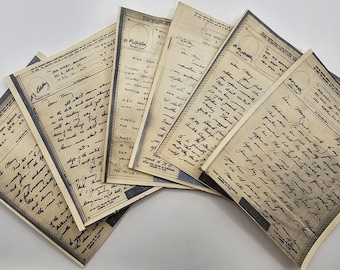 WWII 1945 V Mail Letters, Pack of 6 Battle of the Bulge, 87th Infantry, Officers Letters