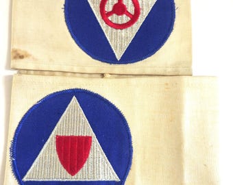Cold War Civil Defense Armbands – Ground Observer Corps, US Civil Defense