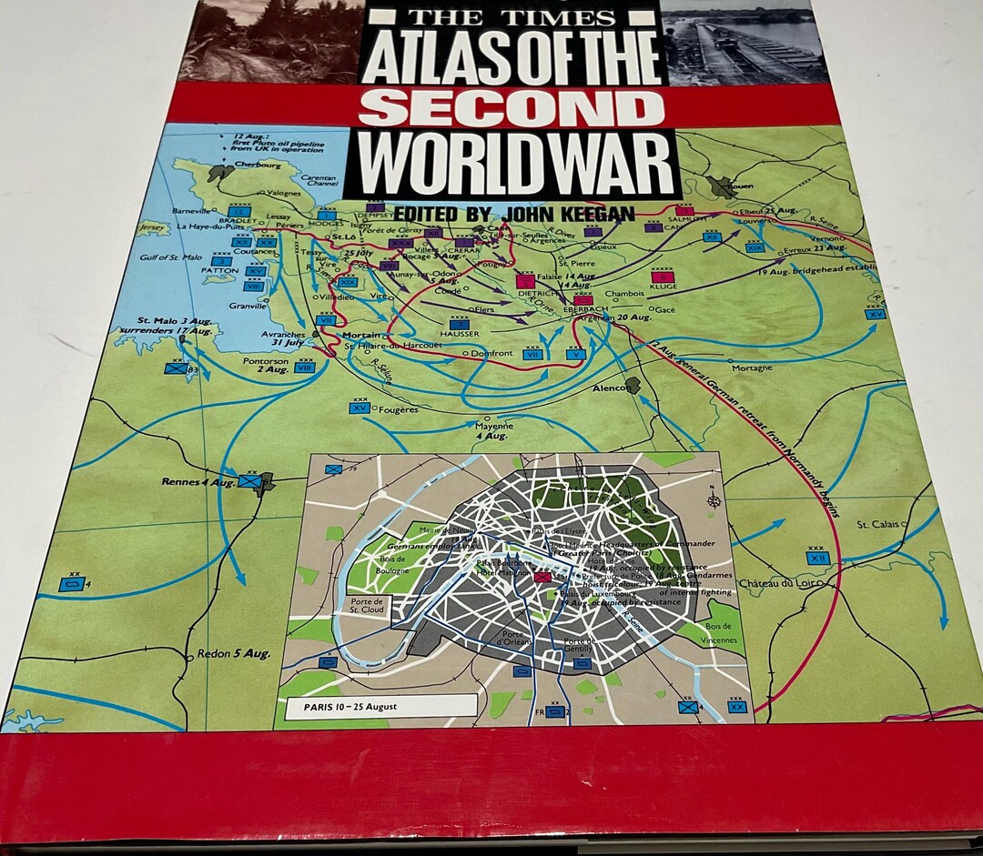 The Times Atlas of the Second World War 1989 Military