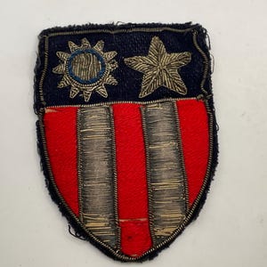 WOII Amerikaans leger CBI-embleem Theater Made Bullion China Birma India Schild Insigne
