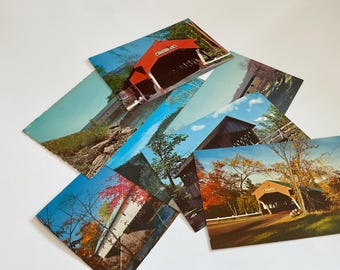 Vintage Covered Bridge Postcard Lot - Rare postcards, unused