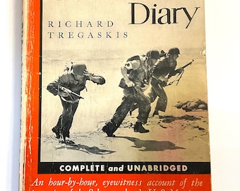 WWII Eyewitness Memoir – Guadalcanal Diary by Richard Tregaskis | Vintage Penguin Paperback