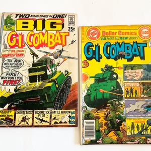 Vintage DC G.I. Combat Comic Lot: Haunted Tank, Joe Kubert Art