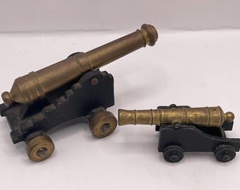 Brass Firecracker Cannon Midcentury Civil War Style Model