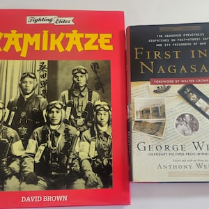 WWII History Book Lot: Kamikaze & First into Nagasaki