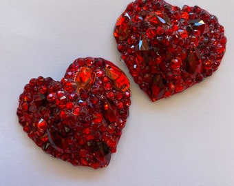 Red heart shaped pasties