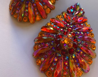 Tear drop pasties, orange or blue