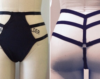 High-waisted gstring