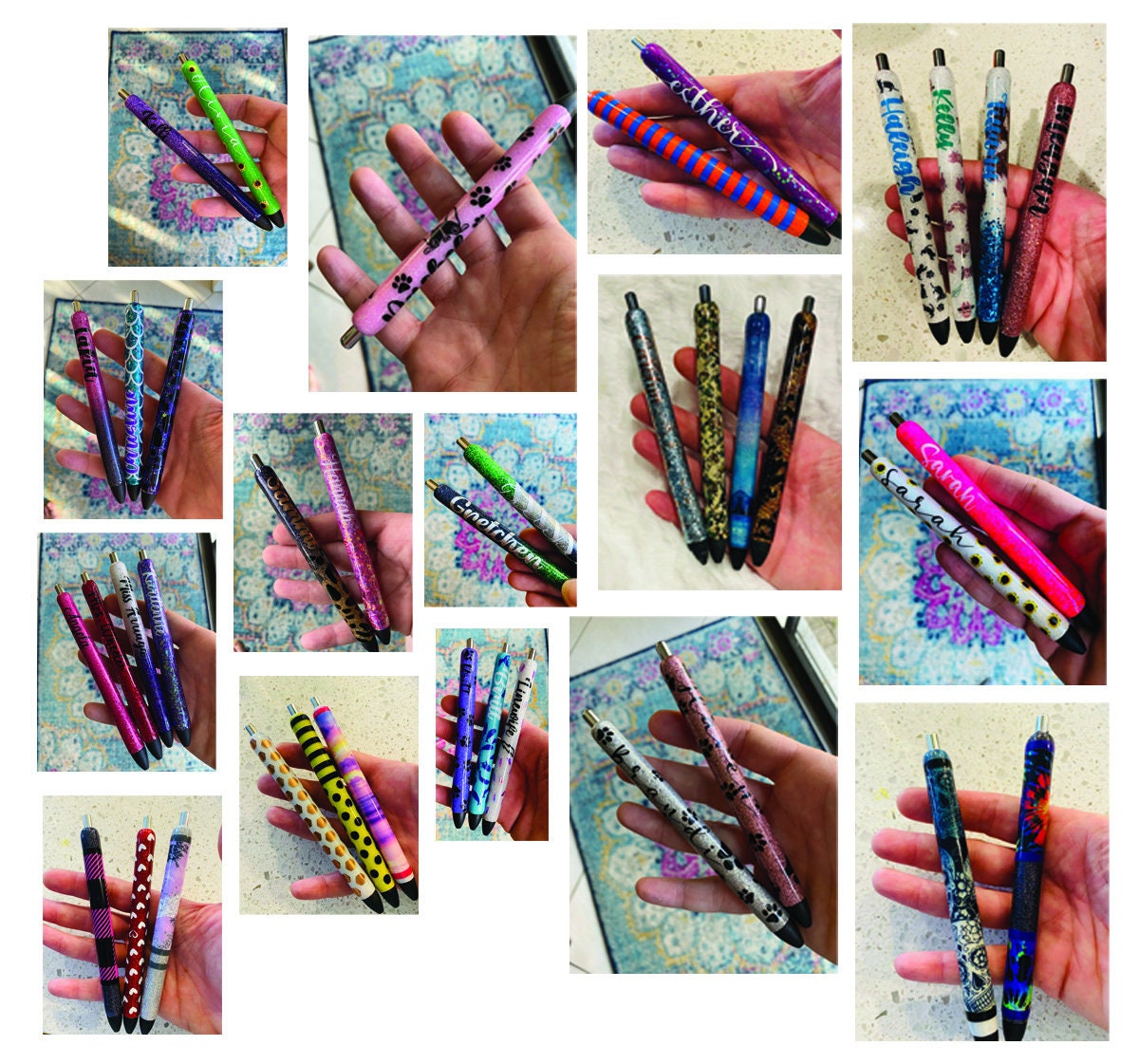 Custom Refillable Glitter Gel Pen With Box Design and Etsy