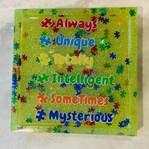 Trinket/soap dish Autism awareness image 1