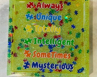 Trinket/soap dish - Autism awareness