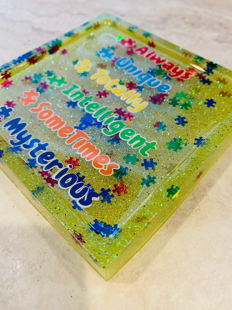 Trinket/soap dish Autism awareness image 3