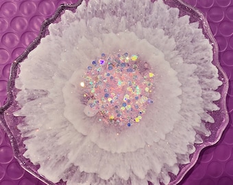 Coaster sets of 2 or 4 - Flower design