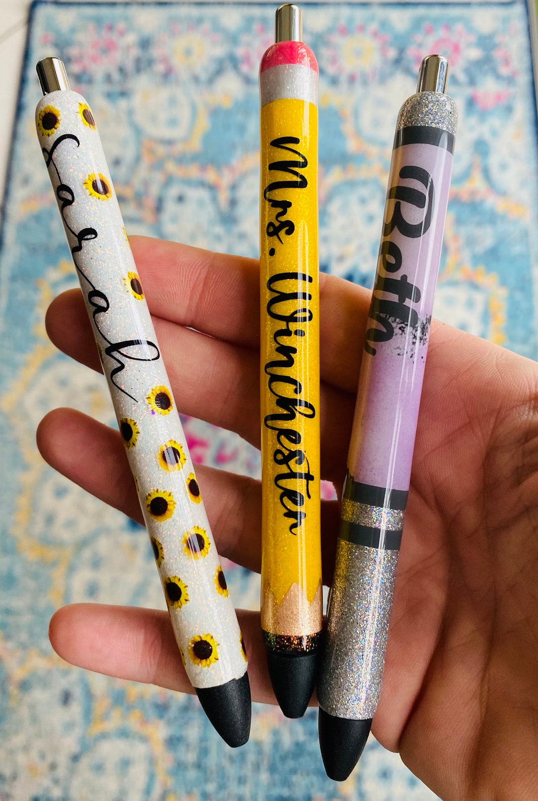 Custom Refillable Glitter Gel Pen With Box Design and Personalize Your