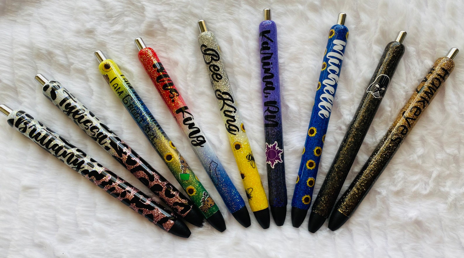 Custom Refillable Glitter Gel Pen With Box Design and Etsy