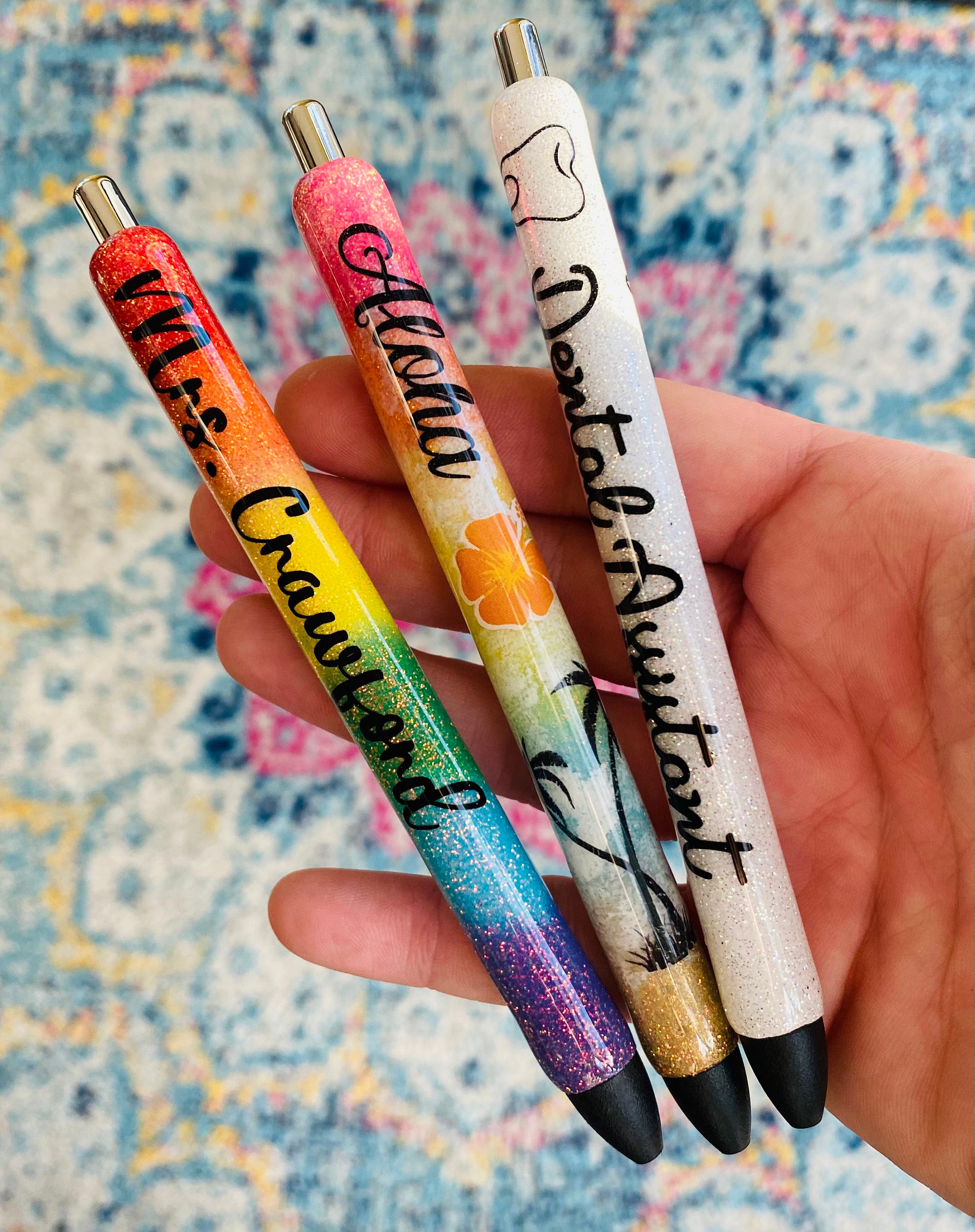 Custom Refillable Glitter Gel Pen With Box Design and Etsy