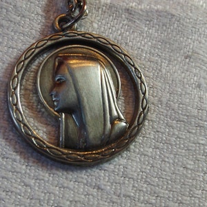 Lot 2 Religion jewelry (for choice). French Antique Our Lady Lourdes Blessed Virgin Mary Bernadette Catholic Gift