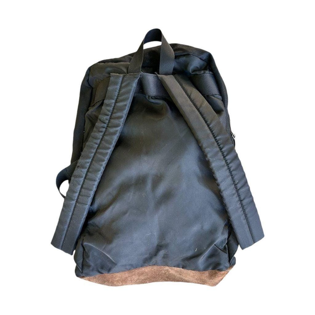 Vintage 90s Nike Backpack Black Retro Suede Bottom Unisex - Etsy