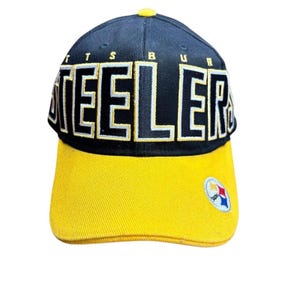 Vintage Pittsburgh Steelers Snapback Hat Black NFL Football Cap
