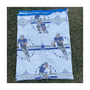 Vintage Dallas Cowboys 1992 Coordinating full size Blanket 5x7 wool fleece