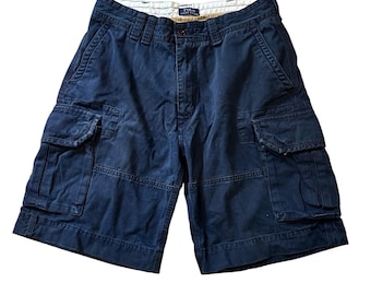 Polo Ralph Lauren Mens Size 42 Navy Blue Classic Cargo Shorts