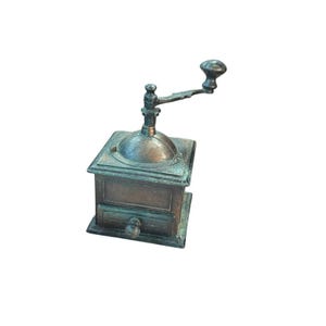 Vintage Die Cast Metal Coffee Grinder Pencil Sharpener Replica