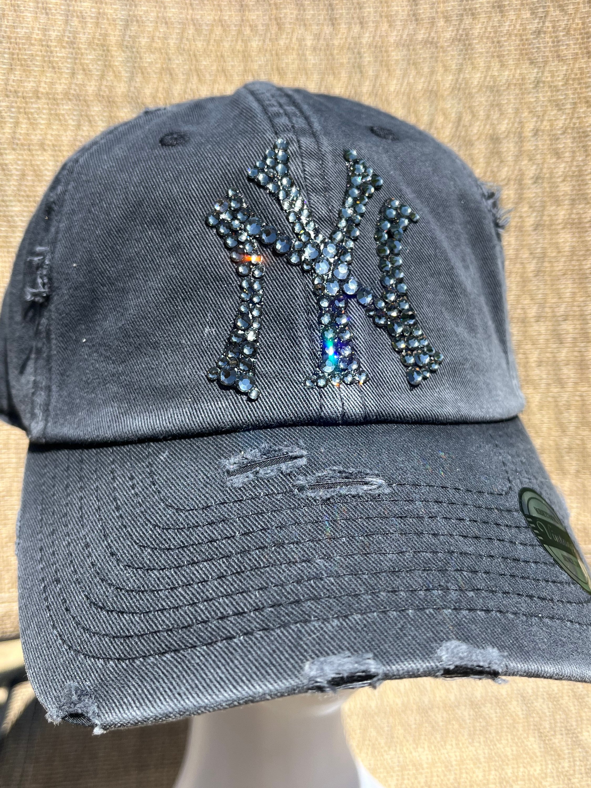 Distressed Yankees Hat - Etsy