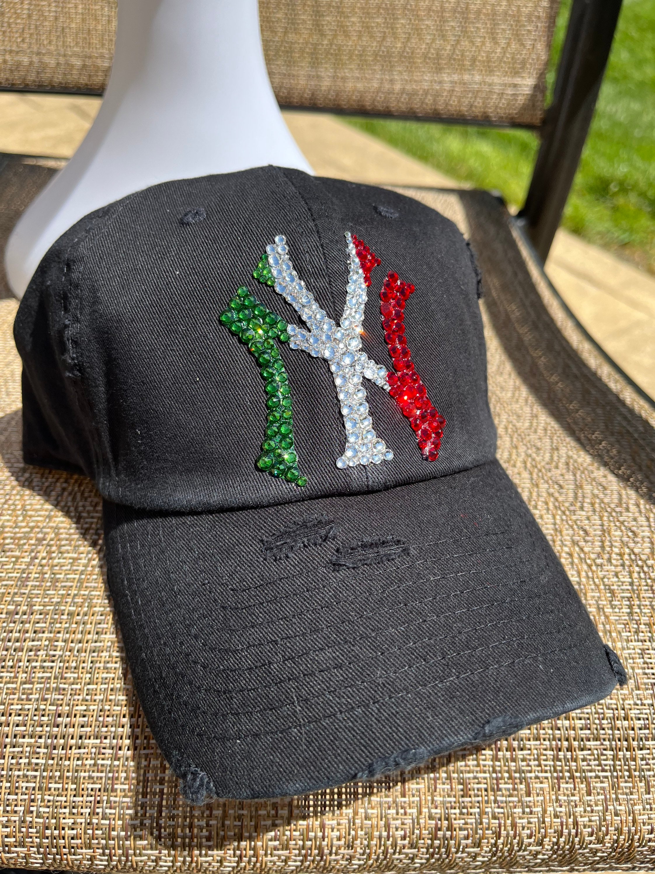 Bedazzled cheap yankee hat