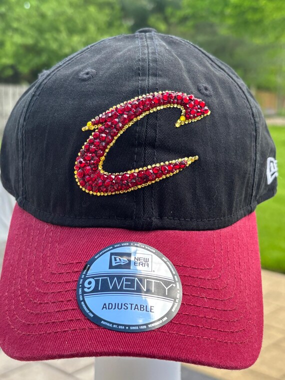 Cleveland C Black Cavs Swarovski Crystal Rhinestone Hat - Etsy